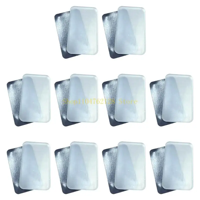 10 Pack Square Clear Acrylic Magnets Making Set with Adhesive Backing, DIY Photo Frame for Home Crafts, Art Classes, and
