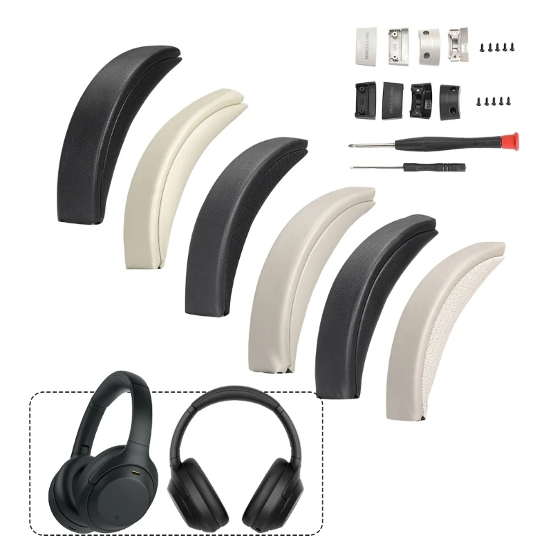 Q6PA Headband Cushion Repair for WH1000XM4 Headphones, Replacement Hinge Shell Part Set with Screws and Hand Tools view 4