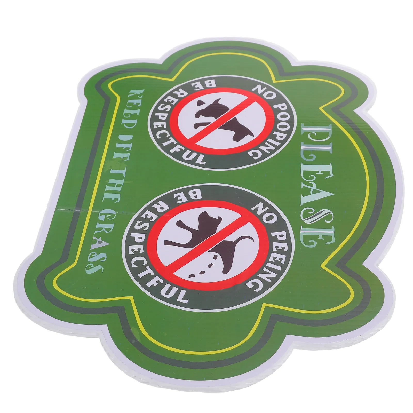 No Dog Allowed Poop Sign Waste Signs for Lawn Owner Reminder Pooping and Peeing Garden Animal Yard Warning