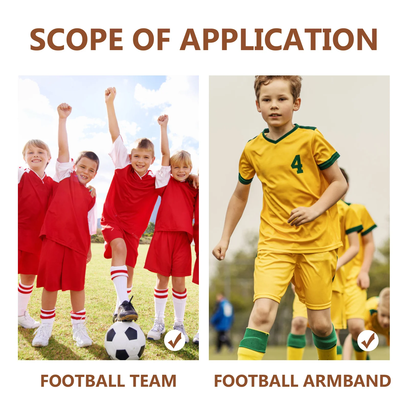 

5Pcs Football Captain Armband Anti Slip Durable Soccer Team Leader Bands Football Soccer Match Captain Armbands