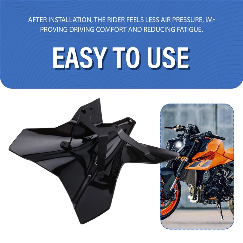 

Motorcycle Accessories Sport Windshield Windscreen Visor Viser Kit For 990 Duke 990Duke 990 DUKE 990DUKE 2024-