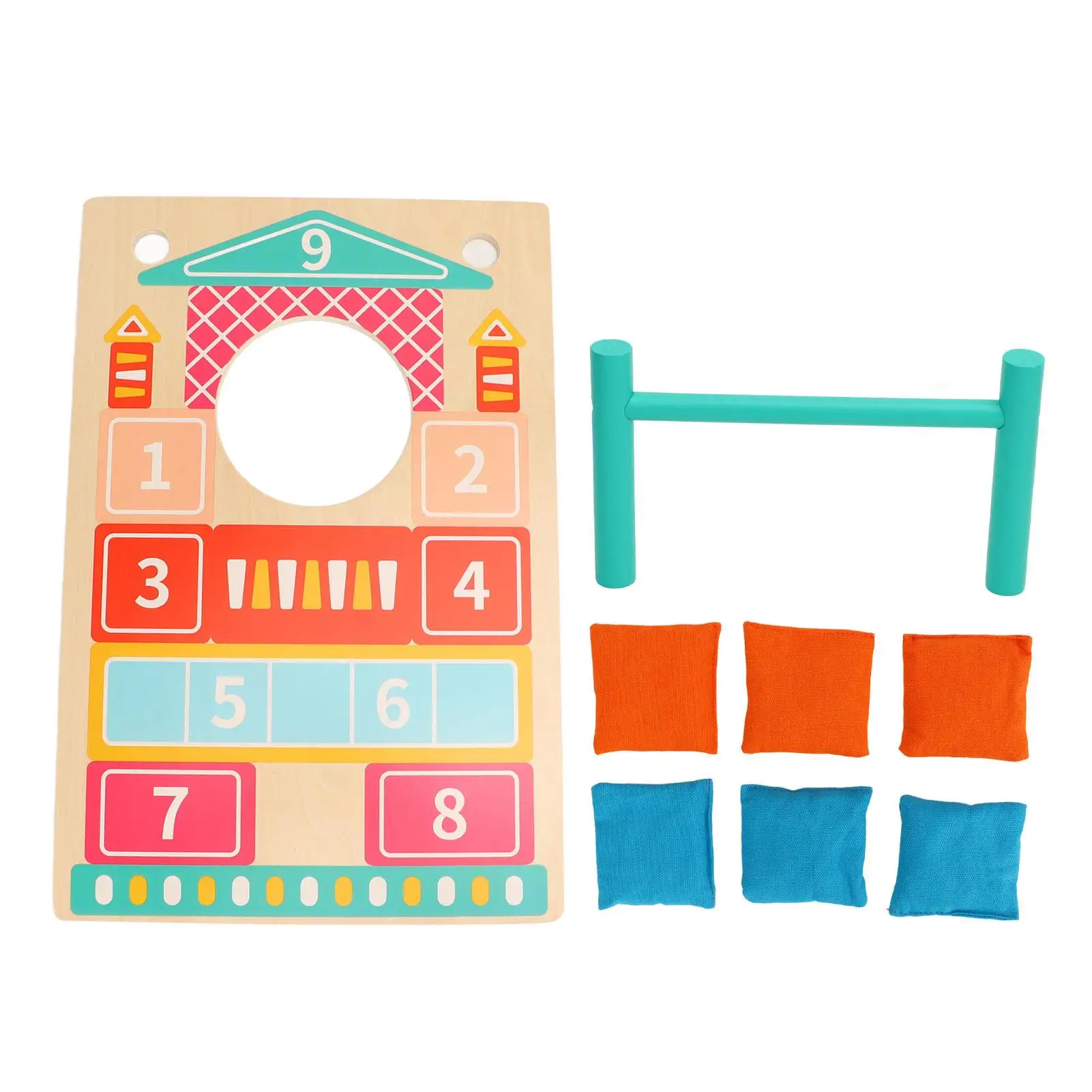 

Durable Wood Cornhole Set - Colorfast Game for Ages 3+ | Fun for party Activity & Strength Exercise