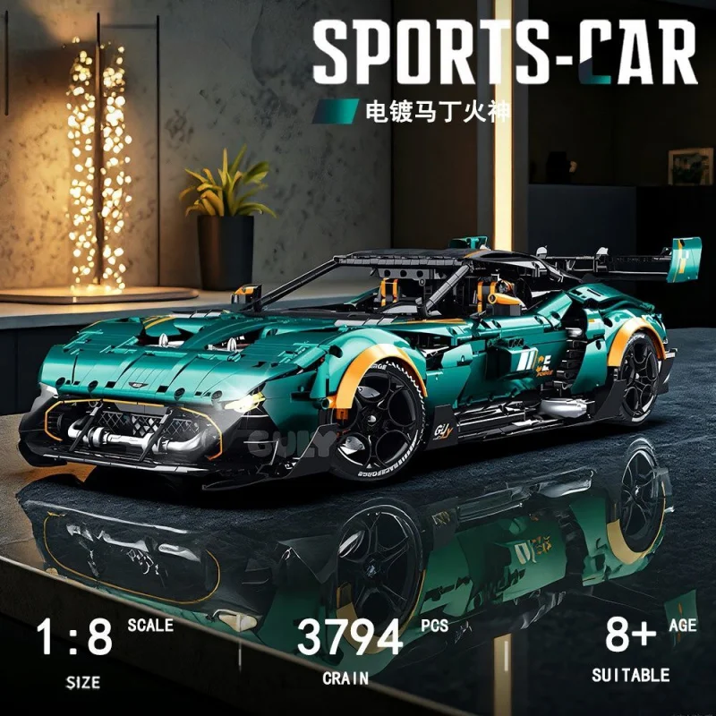 

Ancient Encouragement 10649 Martin1:8Building Block Sports Car Model Large Educational Assembly Remote Control Racing Car Toy Gi