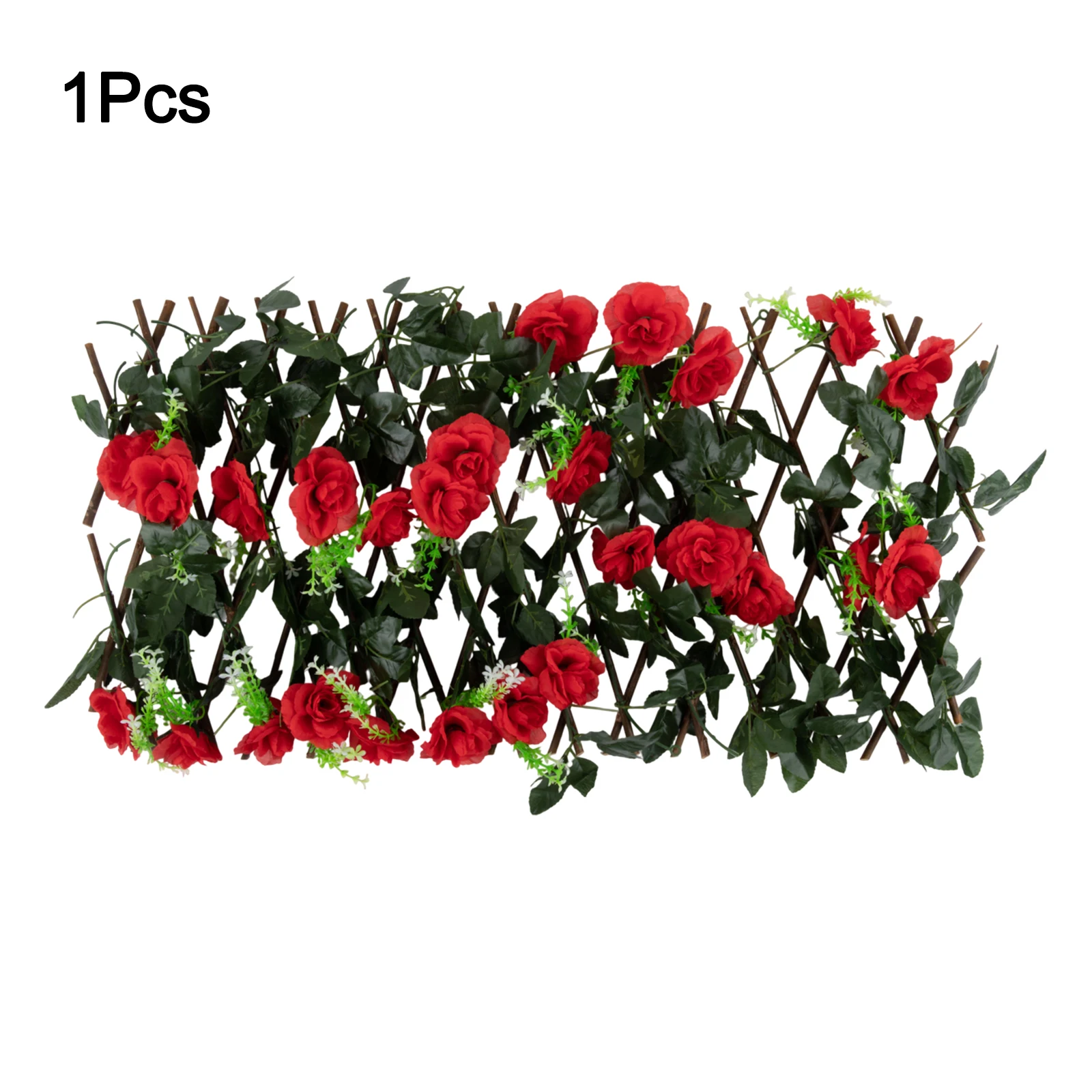 

Раздвижной забор, высота 40 см, искусственный, с возможностью универсальной установки, из искусственных зеленых листьев