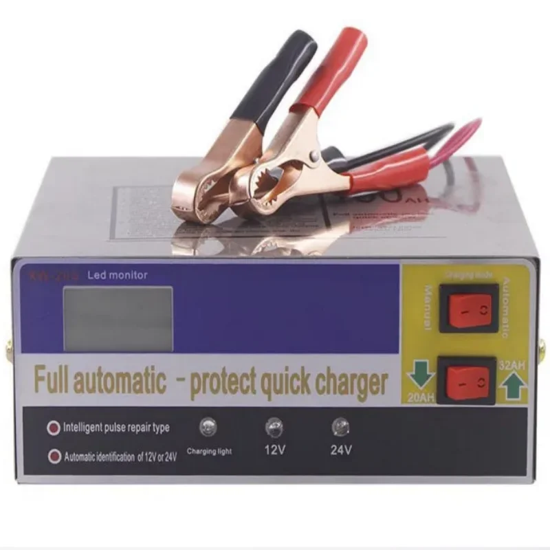 

XW- 20S 12V 24V Full Automatic Intelligent Battery Charger 110V 220V Smart Pulse Repair Car Auto Motor 12 24 V Volt Voltage 10A