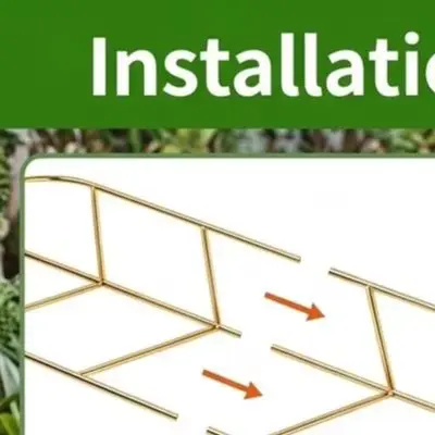 Leaf Shaped Metal Trellis 30 inch Height for Indoor For Climbing Plants Including Philodendron Monstera and Pothos