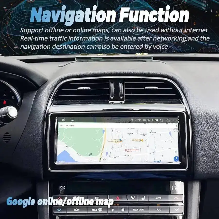 Multimedia Player 10.25 Inch Android 15 Car Stereo Screen DSP For Jaguar XE XEL F-PACE 2016- 2019 GPS Head Unit Bluetooth view 5