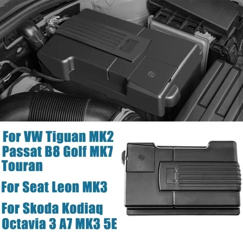 For Tiguan 2 Passat B8 Golf Sportsvan Mk7 Touran Car Electrode Engine Battery Cover Protection Cap Waterproof Shell Protector
