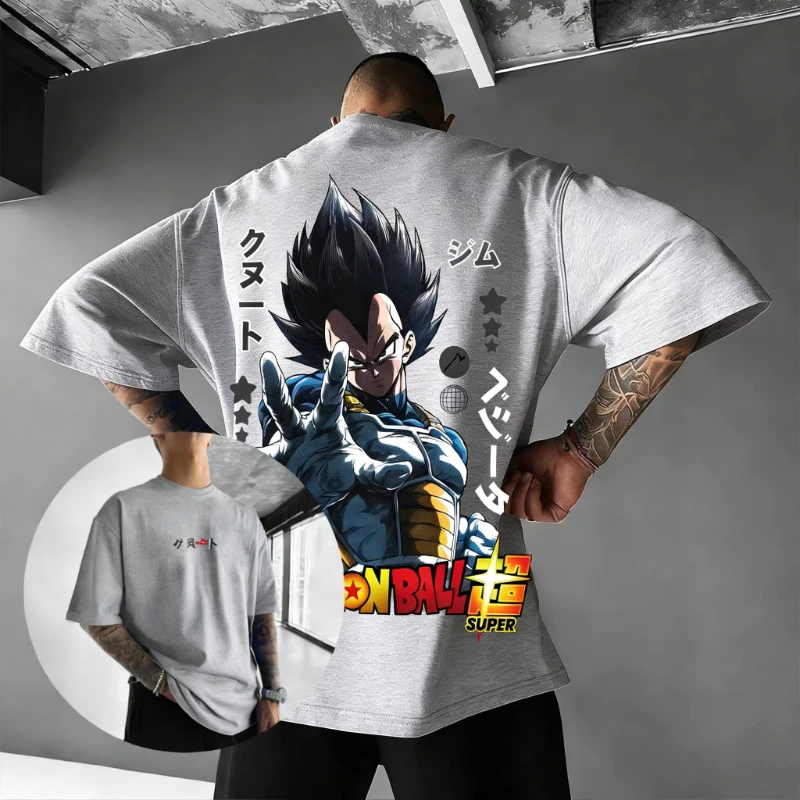 2026 Sommer Dragon Ball Retro Reine Baumwolle Fitness T-Shirt Herren Oversize Kurzarm Familien-Unisex Kinder Freizeithemd