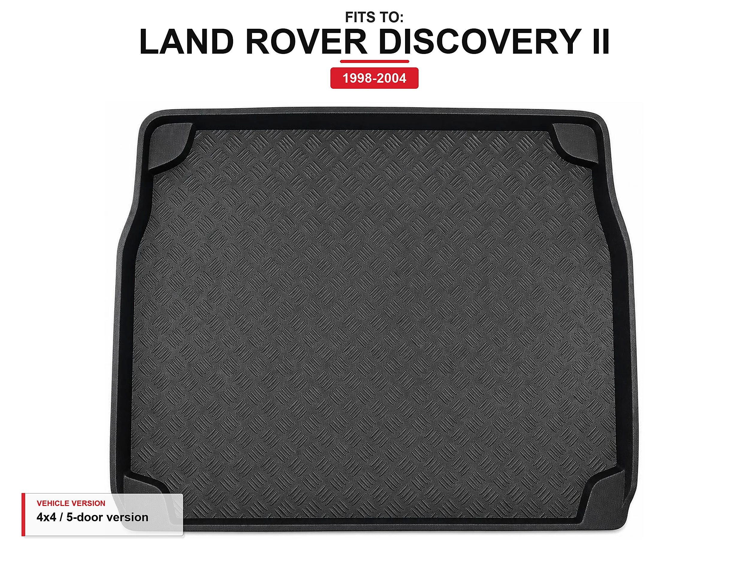 Kofferbakmat met rand voor: Land Rover Discovery Ii 1998-2004 4X4