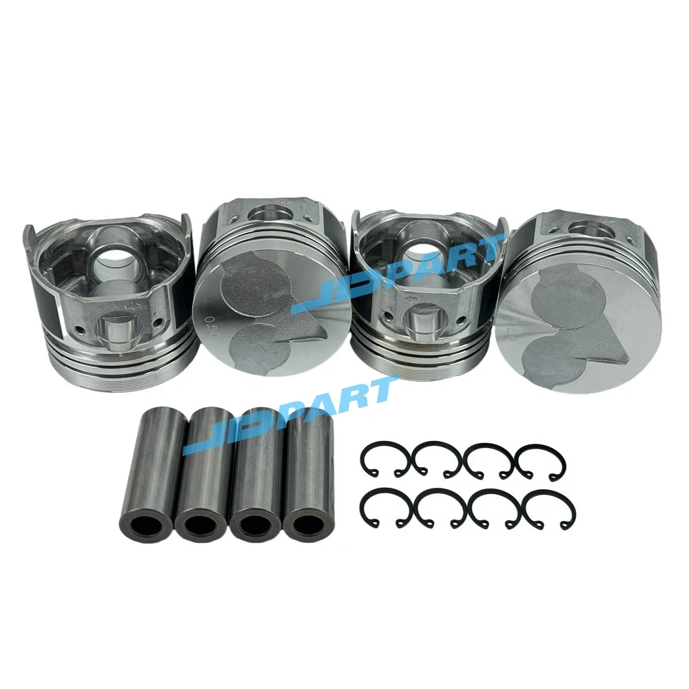 

4PCS Piston Kit +0.5 For Kubota V1405 Engine Parts