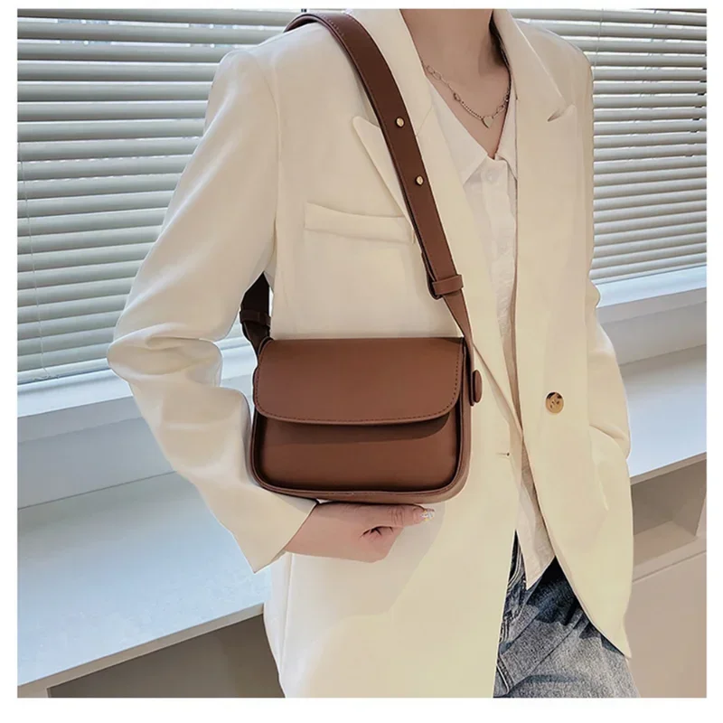 Fashion Trend Crossbody Bags for Women 2023 Green Solid Flap Shoulder Bag Designer Handbags and Purses Small Women Messenger Bag