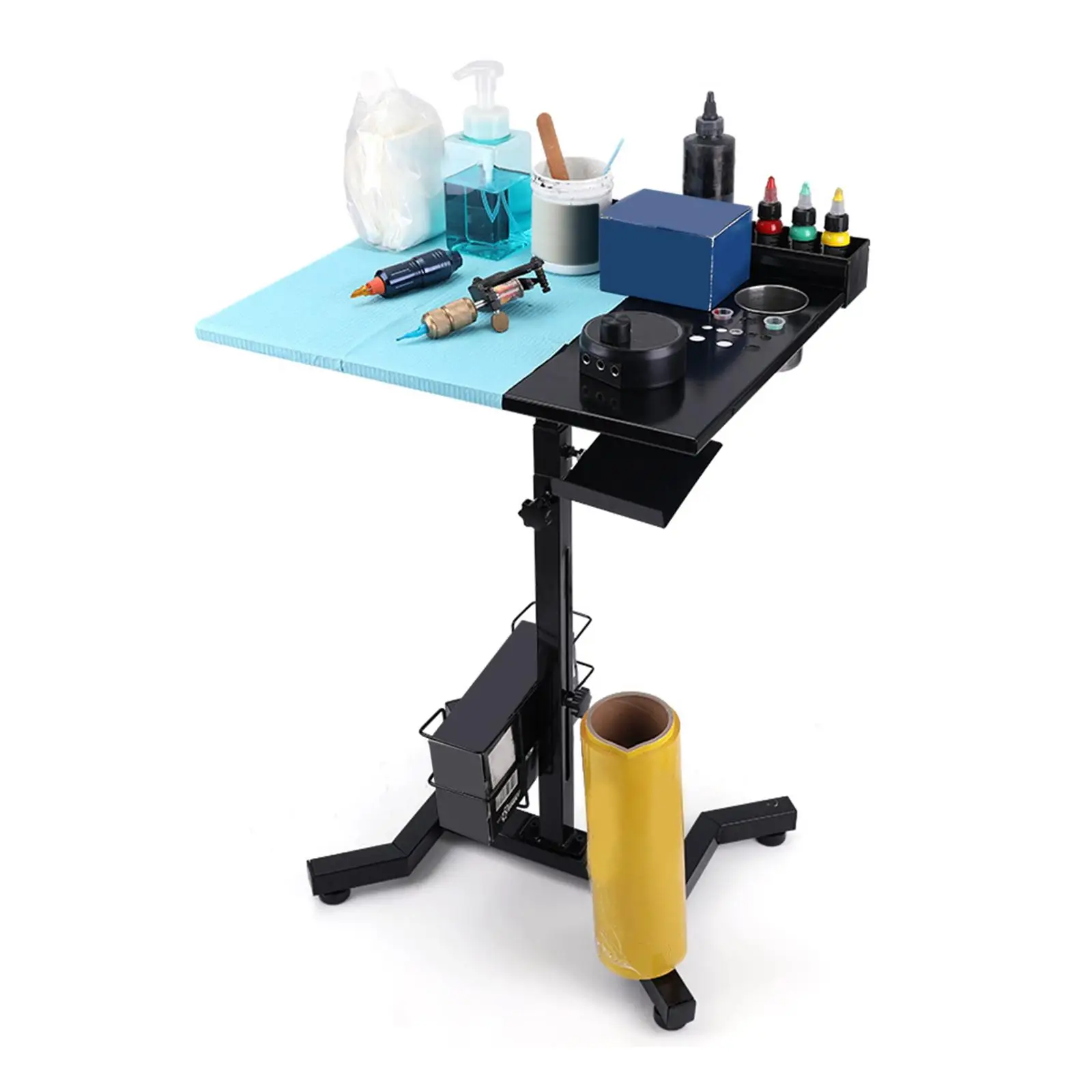 

Workstation Table Desktop Height Adjustable Large Panel Board Rust Resistant Workbench Tray for Home Hair Styling Salon