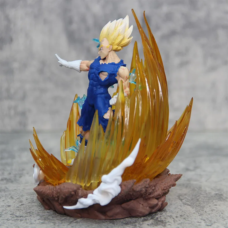 Dragon Ball Z Anime Figures Vegeta IV Character 14cm GK Pvc With Flash Statue Model Collectible Desktop Decoration Kids Gifts