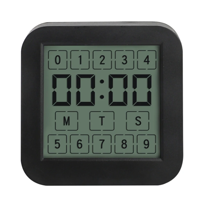 Dual-Screen LCD Digital Display Touching Screen Hygrothermograph Indoor Humidity Temperature Meter Table Clock-A12I