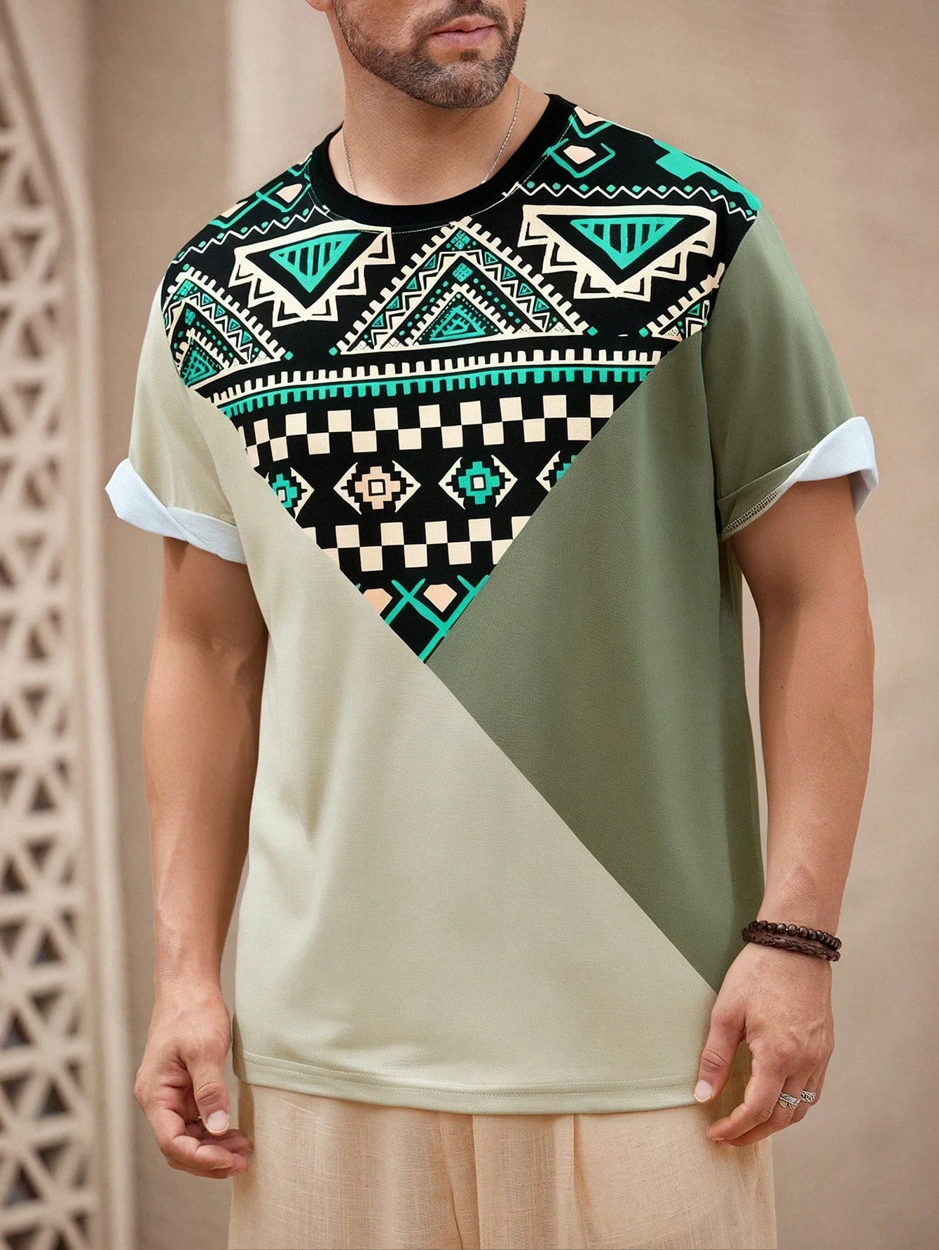 

Мужская повседневная футболка с короткими рукавами, минималистичный и модный цветной топ для повседневного ношения