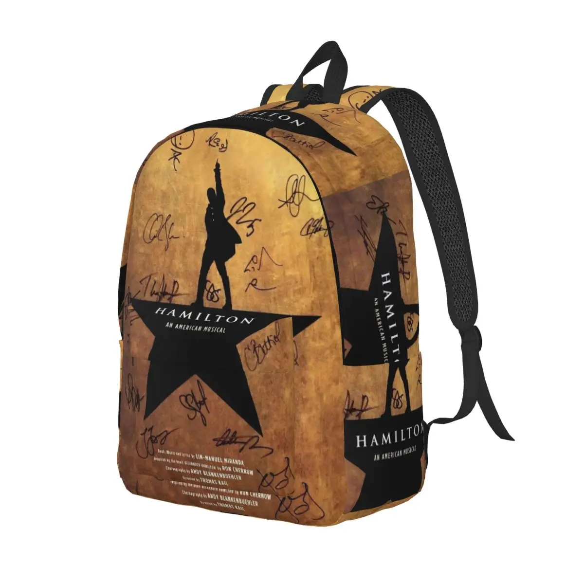 Musical Hamiltons for Teens Student School Bookbag Daypack Middle High College Gift