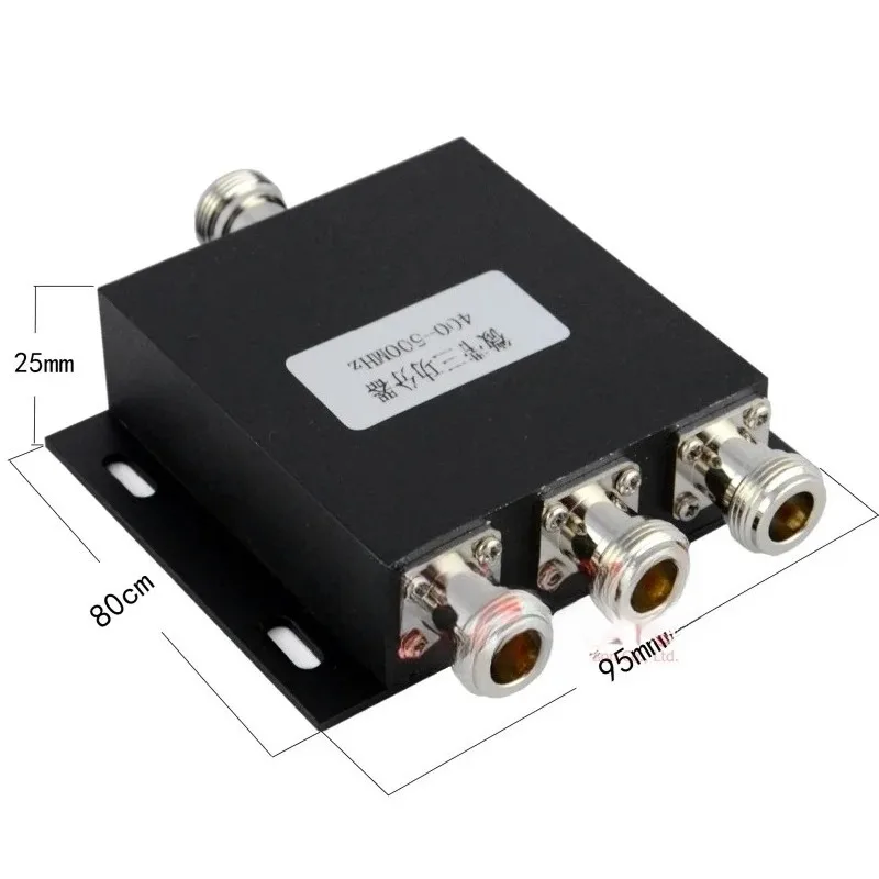400-500MHz 3-Way RF Microstrip Power Divider for CDMA/UHF Radio Repeater, 50Ω