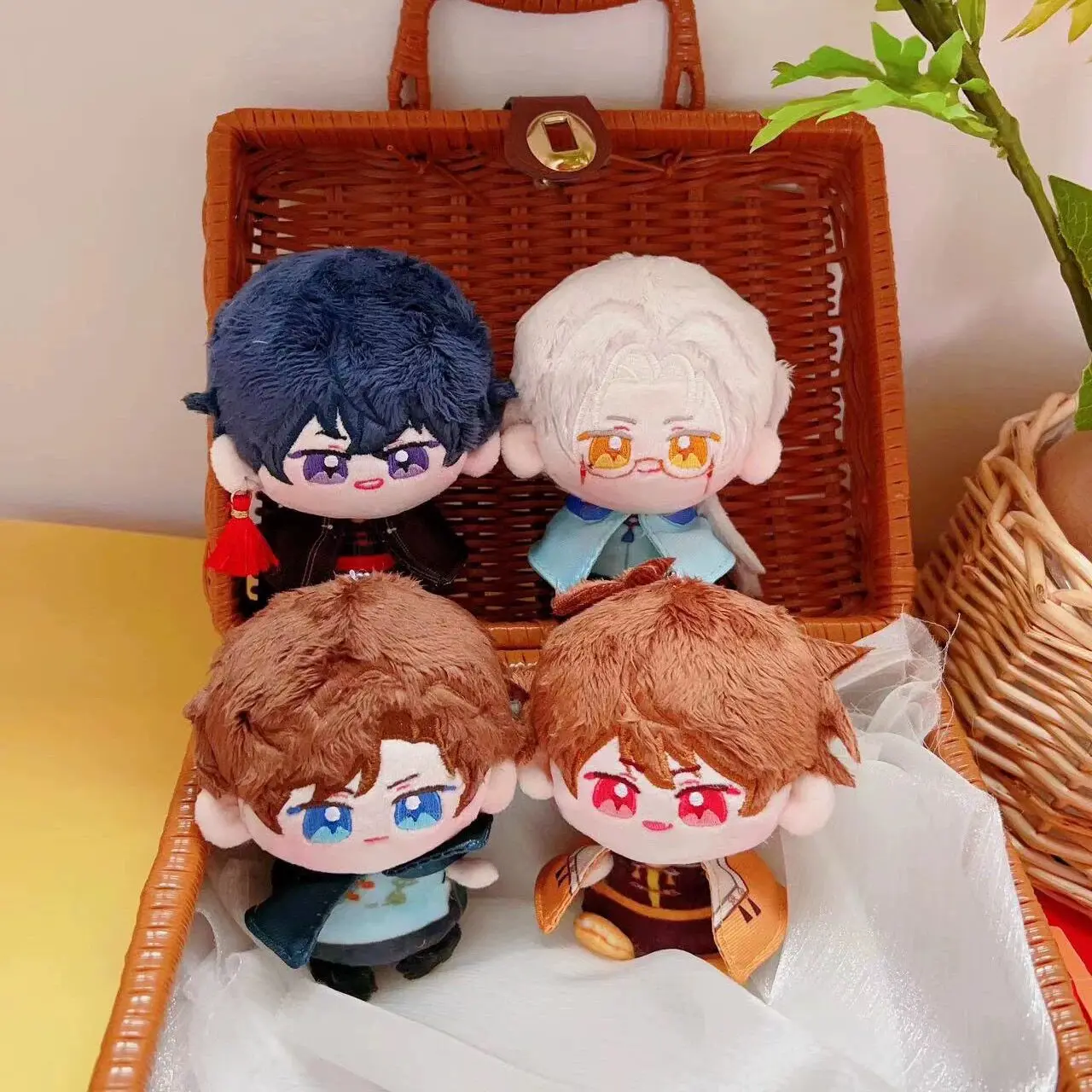 Unconfirmed Incident Log Plush Doll Zuo Ran Mo Yi Xia Yan Lu Jing He Sitting Posture Soft Stuffed Pendant For Anime Game Fans