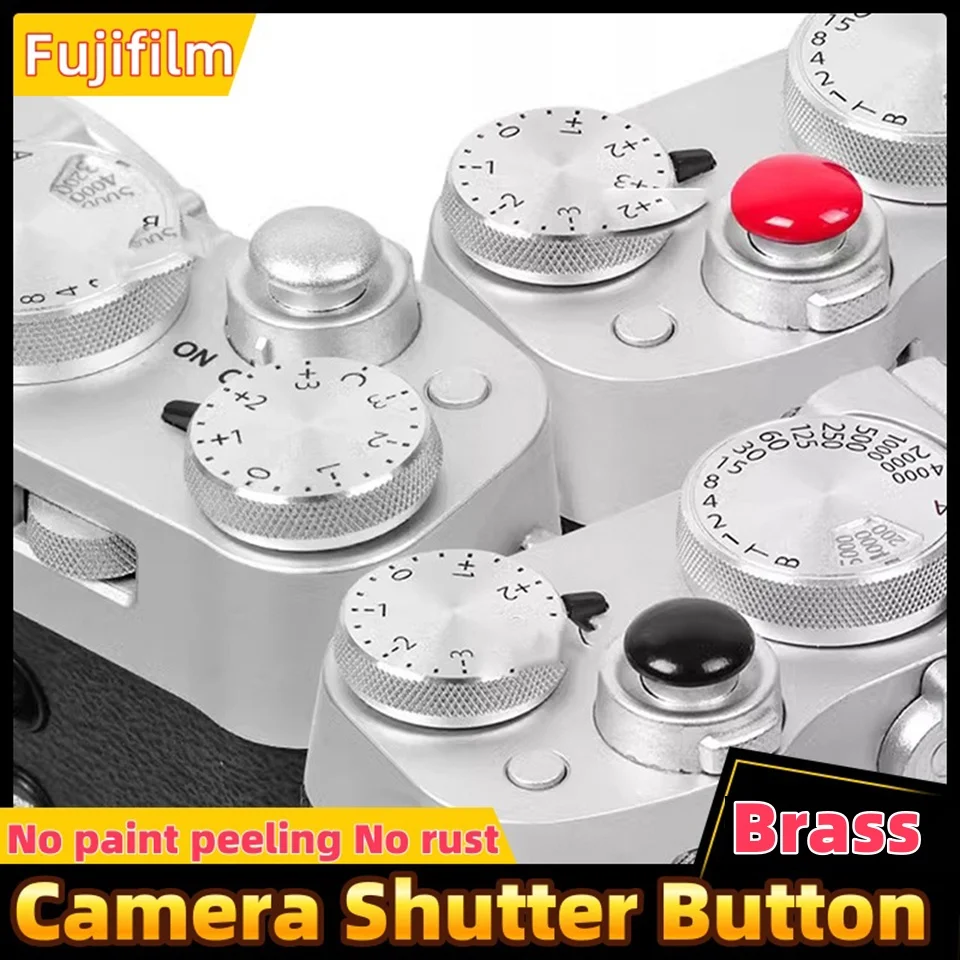 Brass Camera Shutter Button Trigger Protect Cap Cover For Fuji X-T30 T20 T3 100T 100F X10 X30 E1 E2 E3 X100 X100S Accessories