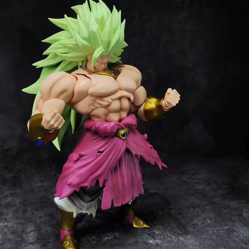 

Dragon Ball Super Saiyan ZT Broly Ancient Warrior Green Action Figure02B 03B Battle Damaged Edition Collection Gift