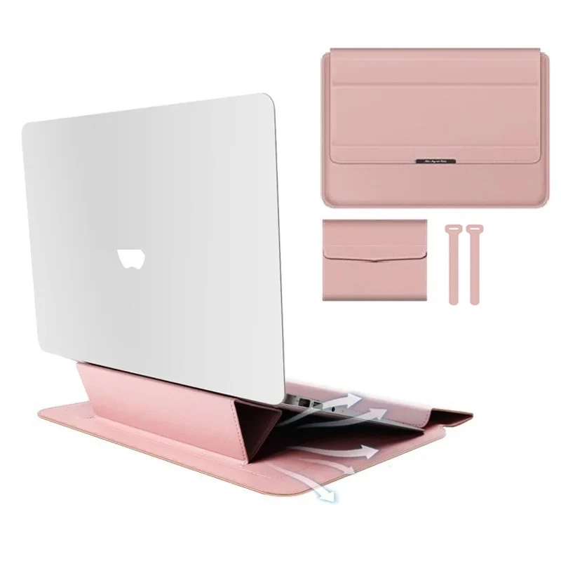 Per Honor MagicBook 16 Pro x15 14 X16 Custodia per laptop Custodia magnetica in pelle PU Supporto pieghevole Pad da polso Borsa per caricabatterie