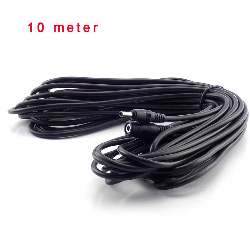 

10M DC Power Cable Extension 5V 2A Cord Adapter 3.5mm x 1.35mm DC Male DC Female Connector for CCTV Security Camera C1
