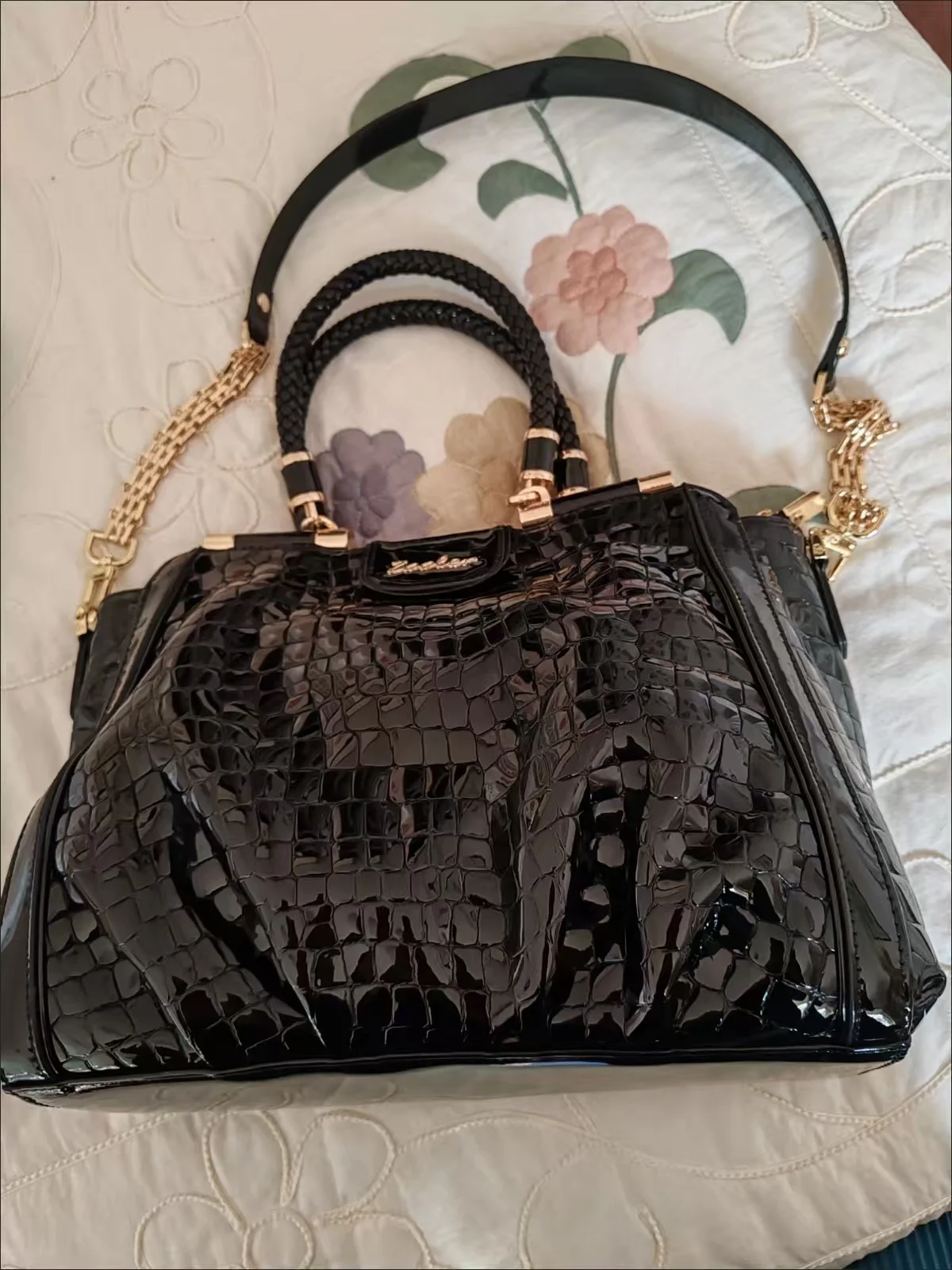 New Fashion Alligator Pattern Women Handbags Genuine Leather Lady Shoulder Bag Female Luxury Real Natural Leather Crossbody Bag