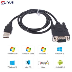 Adaptateur USB RS232 à DB 9 broches mâle, convertisseur de câble, prend en charge le système P1 7 8 10 Pro, prend en charge divers reviede série, câble de 75cm