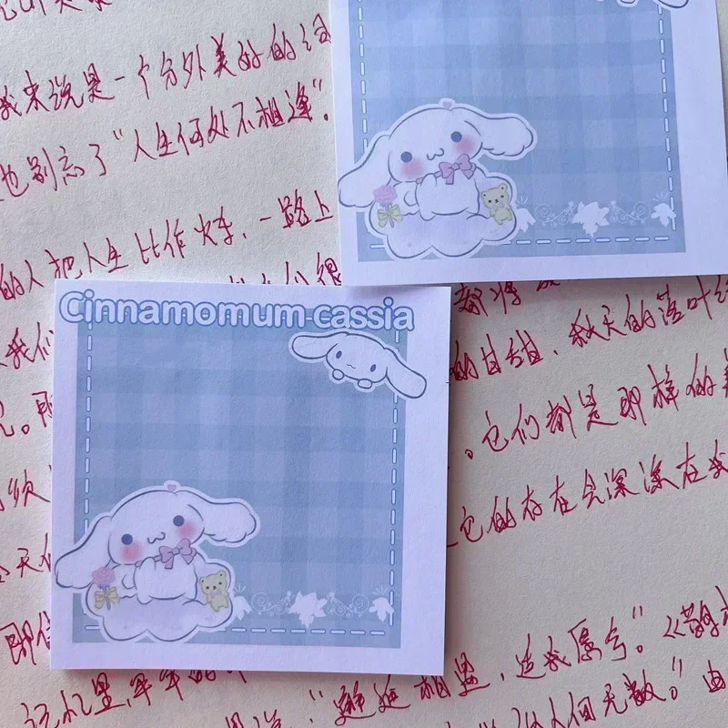 Kawaii Sanrio Anime Post Note Kuromi My Melody Cinnamoroll Post Note Stationery Girl Heart Cute Message Post Notebook