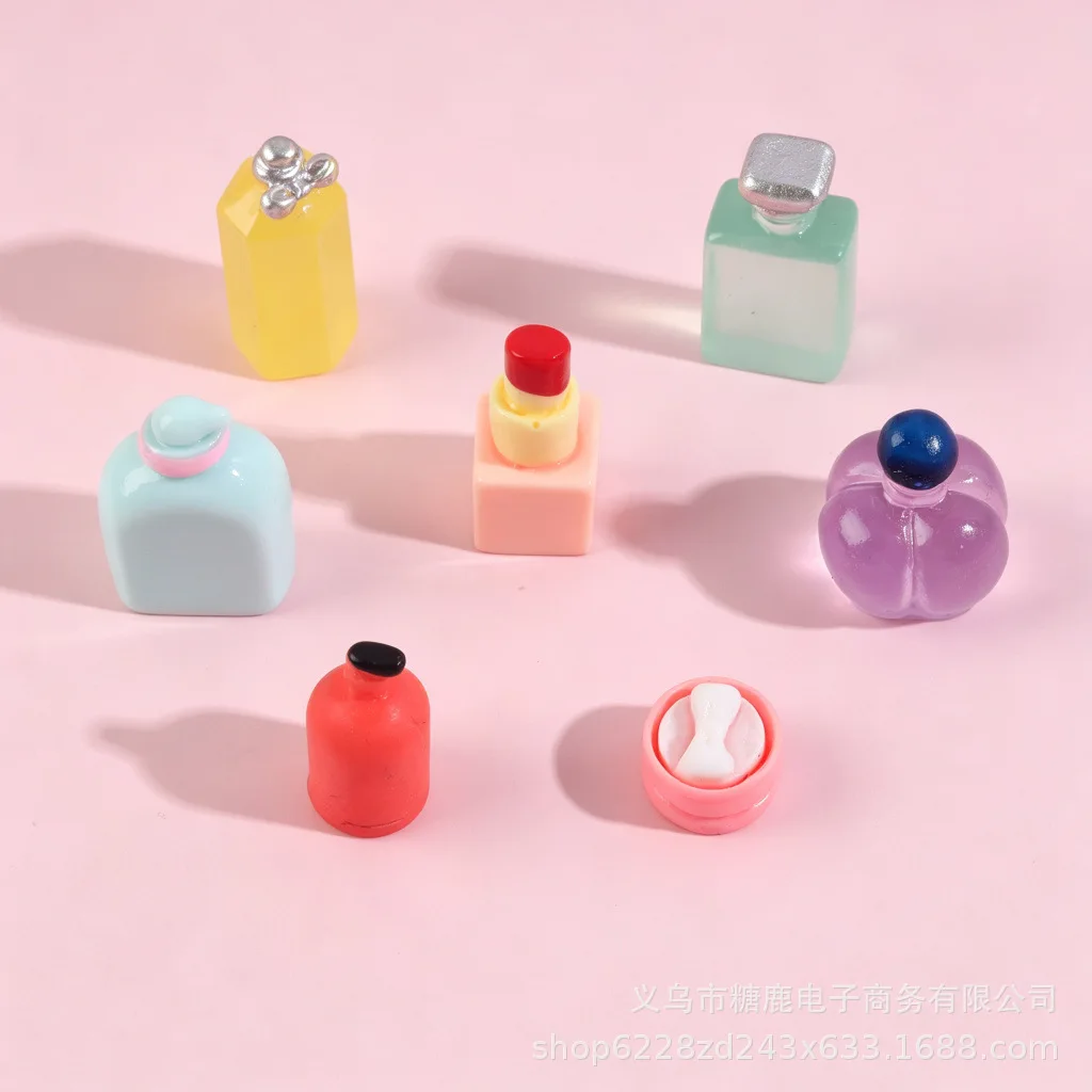 7PC Resin Charms Cosmetic Makeup Shape DIY Accessories For Cream Glue Phone Case Hair Clip Shoe Decor Nail Art Ornament