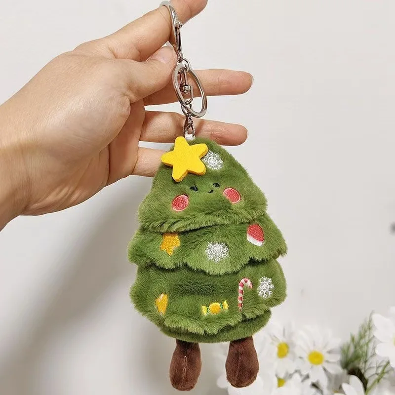Picture 6: Cartoon Christmas Tree Snowman Pendant, Car Decoration Pendant, Plush Bag Pendant, New Christmas Home Decoration Birthday Gift