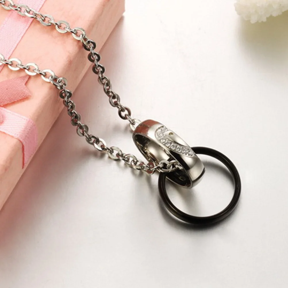

Love Couple Necklace Father Necklaces for Couples Alloy Keeper Valentine's Day Pendant
