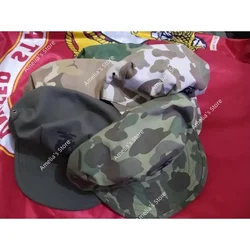 WWII WW2 US U.S. HBT Utility Cap USMC Spring Pacific Camo Marine Corps Field Hat