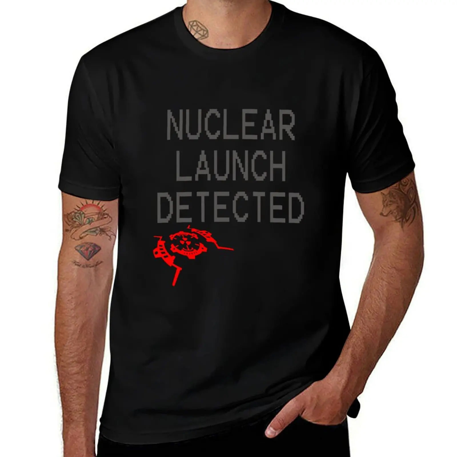 

Nuclear Launch Detected T-Shirt affliction shirts customs design your own tops funny meme t-shirts oversized t shirt men