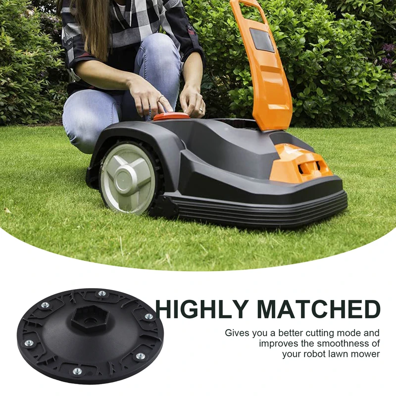 

Cutter Disc For 6 Blades For Worx Landoid Mowing Robots M500 WR141E M700 WR142E Power Tools Lawnmower Robot Discs