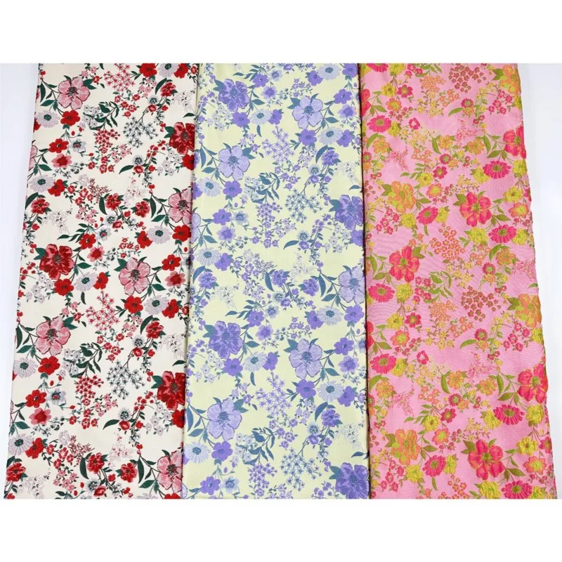 New Chinese-style jacquard fabric skirt cheongsam jacquard brocade ethnic clothing fabric