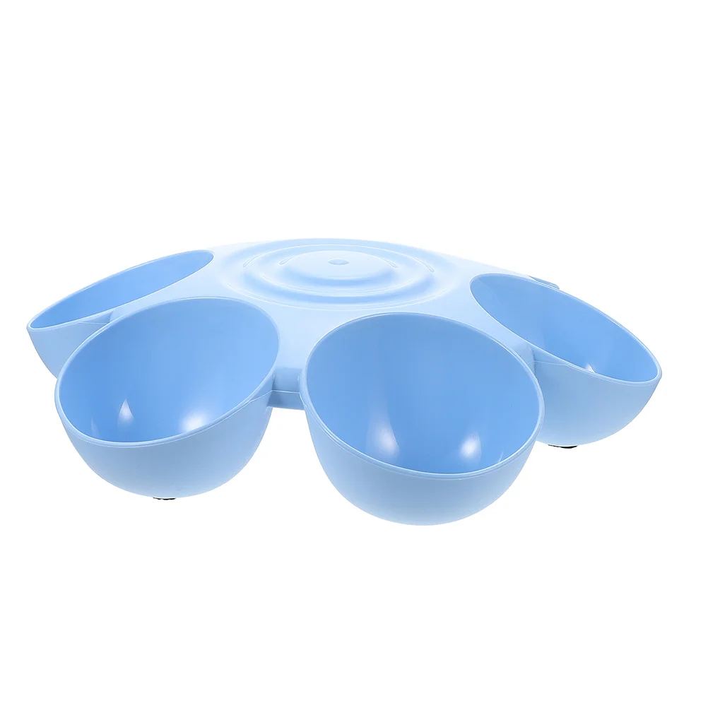

Flower-Shaped Pet Feeding Bowl Six Compartments Multifunctional Dog Food Water Bowl for Cats Small Dogs Indoor Feeding