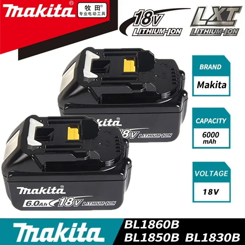 

Оригинальный аккумулятор Makita 18 в для инструментов, сменные батареи для дрели 18 в BL1830B BL1850B BL1860B BL1815 BL1830 BL1840