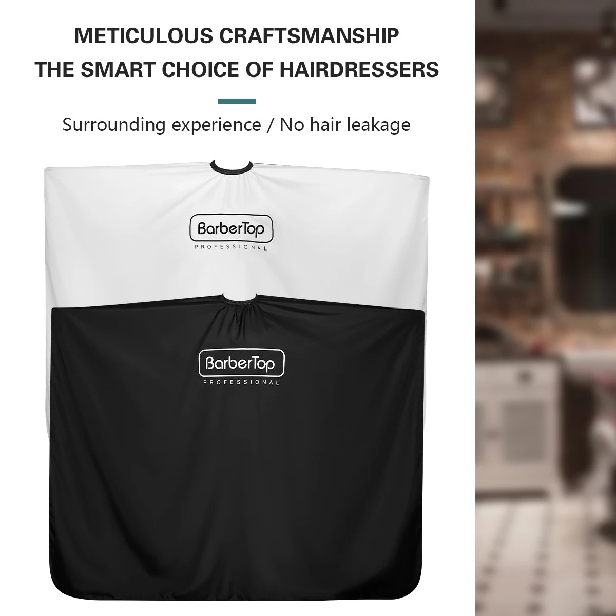 

BarberTop Waterproof Hair Cutting Gown for Professional Hairdressers and Barbers - Durable and Comfortable Salon Cape Accessory