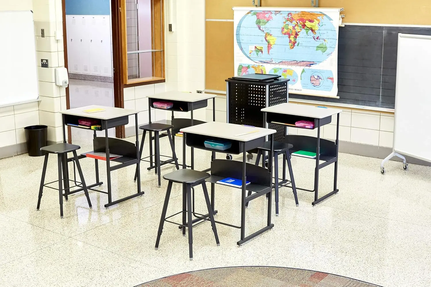 Multifunctionele Lessenaar Met Verstelbare Rekken | Draadopslag