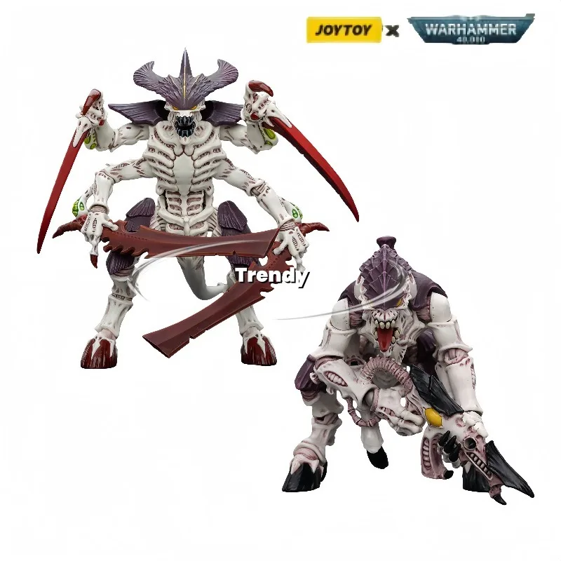 

【В наличии】 Кукла-молот JOYTOY 1/18 40K Флот-переноска Тирани Солдаты Левиафана Тирани с костными мечами.