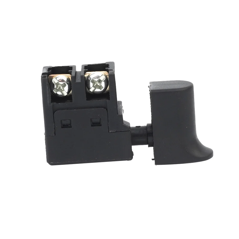 新しい実用的な便利な電気ドリルスイッチボタン SPST タイプセルフレストスピードトリガー 250V 黒コントロールノブロックオン