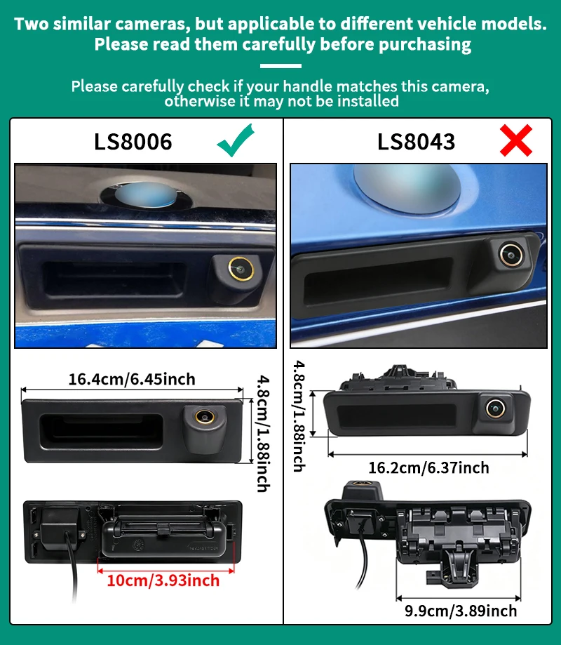 AHD 1080P Rückfahrkamera für BMW F30 F10 X3 F25 F31 F46 X1 F48 F22 3er 5er Serie Auto-Rückfahrkamera – Detail 2