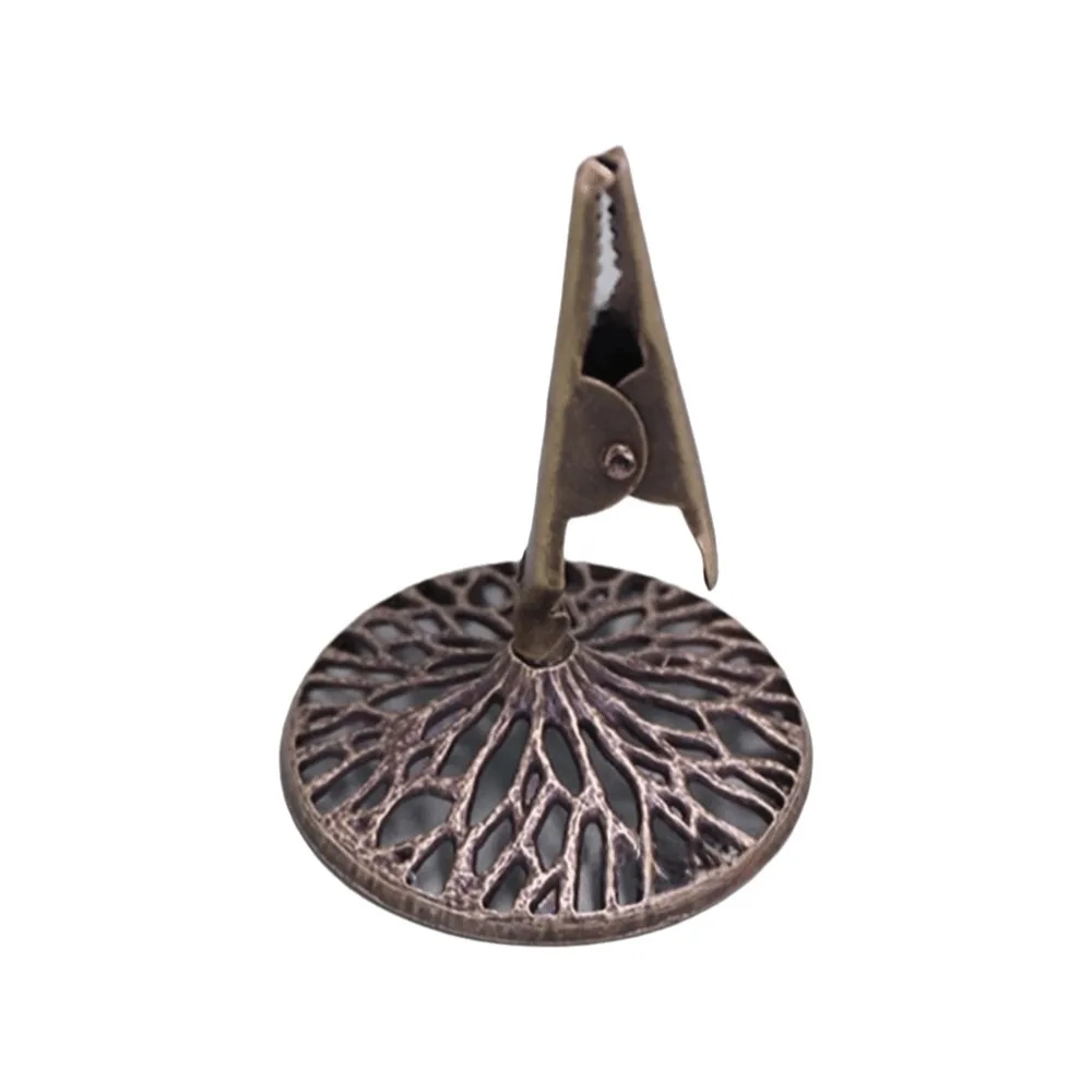 Ornaments Mini Lotus Incense Stick Holder Vintage Flat Bottom Aromatherapy Burner Exquisite Non-slip Incense Stick Stand Home