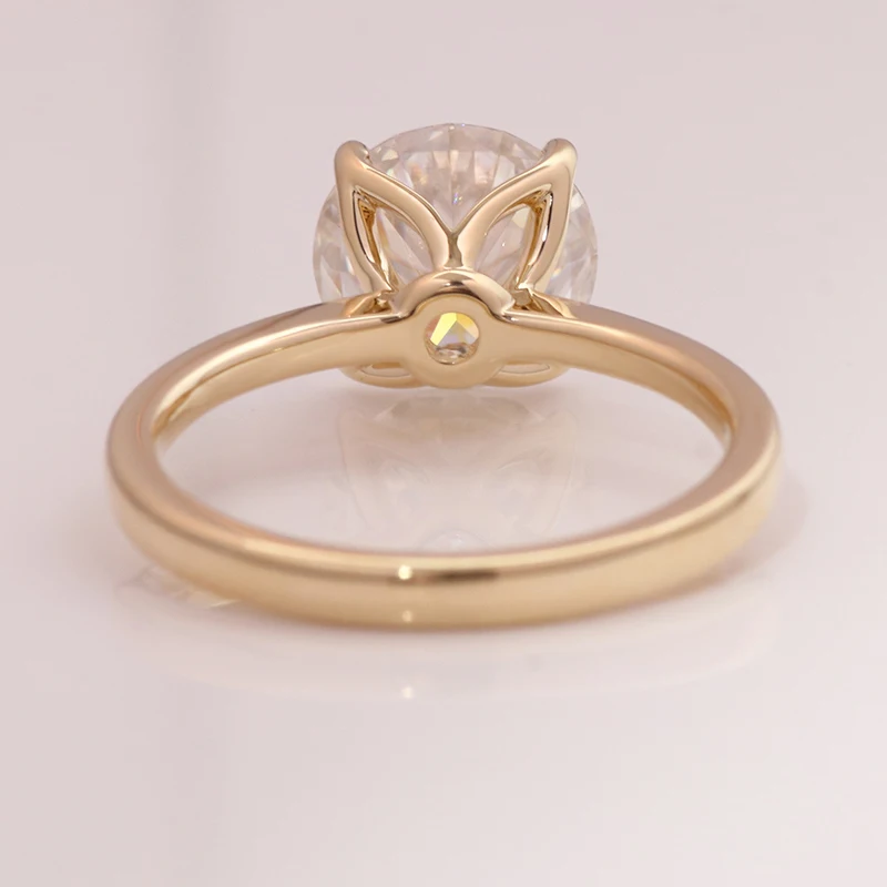 بروفانس 10K/14k/18k مويسانيتي خواتم الخطبة للنساء 1.2CT D اللون VVS1 سوليتير خواتم الزفاف النسائية شهادة GRA