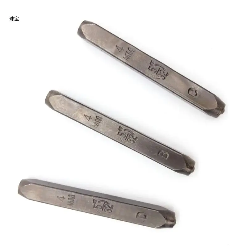 X5QE DIY Jewelry Tool Mini Stamp Holder Alphabets Letter Number Punching Tools