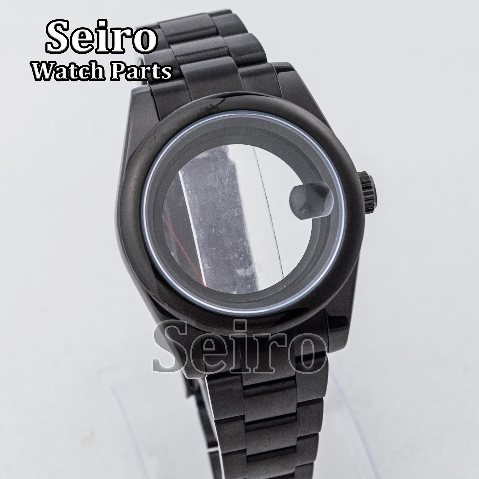

36mm/39mm Silver PVD Black Polish NH35 Case Stainless Steel Strap Sapphire Glass 100m Waterproof For Datejust NH35/NH36 Movement