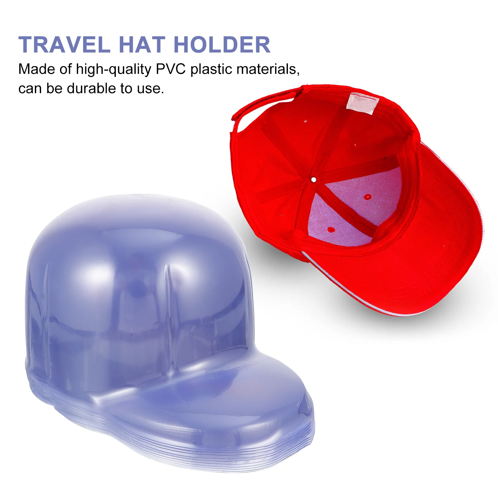 10 pezzi di supporto per cappelli da viaggio, supporti per cappelli, modellanti, supporto per monitor, display per cappucci in plastica, orecchini da uomo