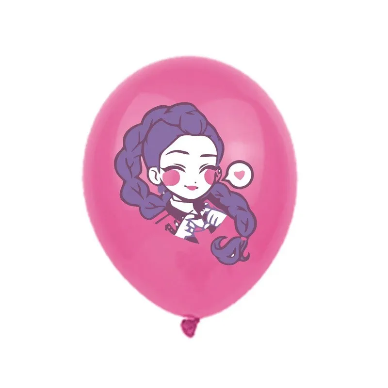 Balon Tema Demon HUN Saja Boys Dekorasi Pesta Lateks untuk Kostum Cosplay Halloween Ulang Tahun Natal